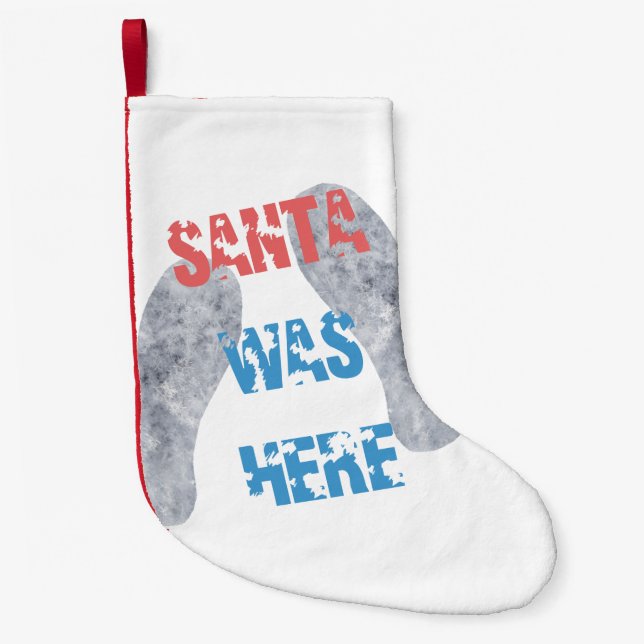 Santa war hier kleiner weihnachtsstrumpf (Vorderseite)