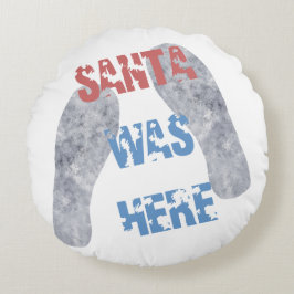 Santa war hier rundes kissen