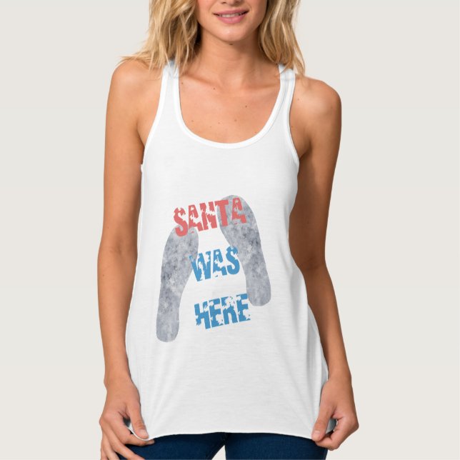 Santa war hier tank top (Vorderseite)