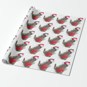 Santa Waschbären-Bandit Weihnachten Geschenkpapier