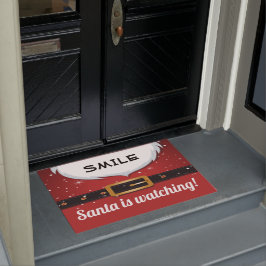SANTA WATCHT FUßMATTE