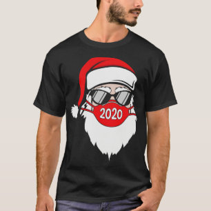 Santa Wear Gesichtsmaske und Brille Funny d Christ T-Shirt