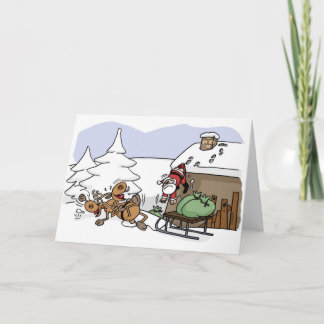 Santa Weggie Weihnachtskarte Froher Festtage Feiertagskarte
