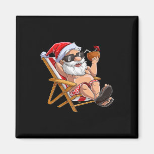 Santa Weihnachten im Juli T-Shirt Kinder Jungen Mä Magnet