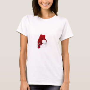Santa-Weihnachts-Winterhut-Strumpf Rot T-Shirt