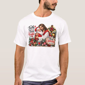Santa-Weihnachtshemd | Festliches Feiertags-T-Shir T-Shirt