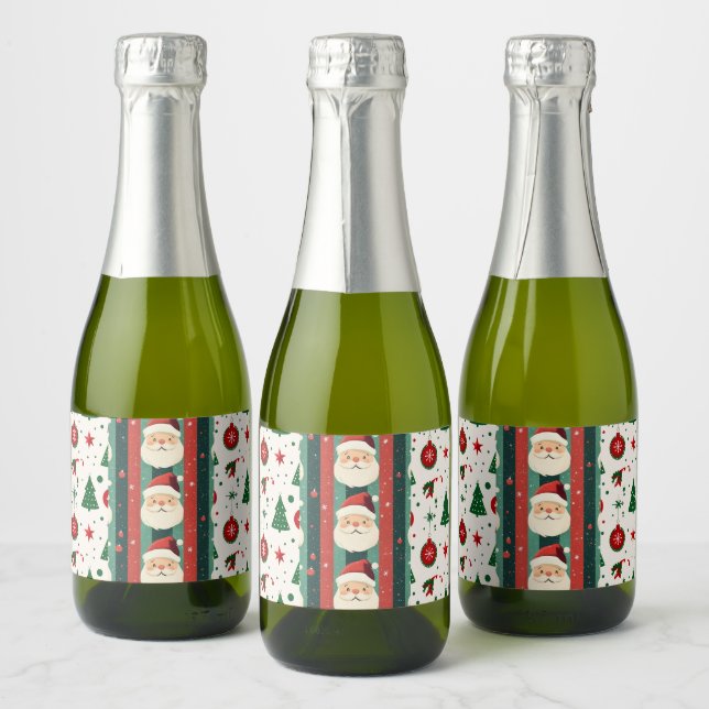 Santa-Weihnachtslabels (Flaschen)