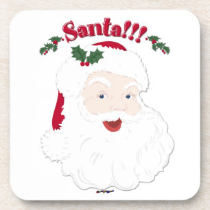 Santa!! Weihnachtsmann im Vintage-Stil Untersetzer