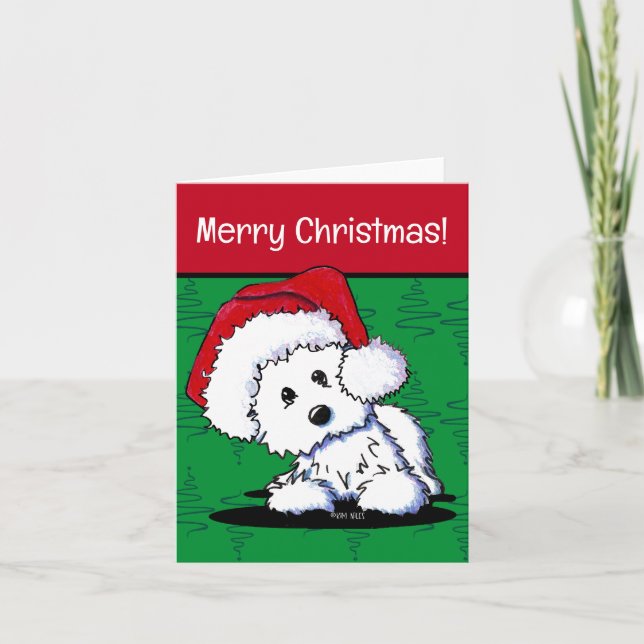 Santa Westie Weihnachten (Vorderseite)