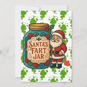 Santa-Windglas Lustiges Weihnachten