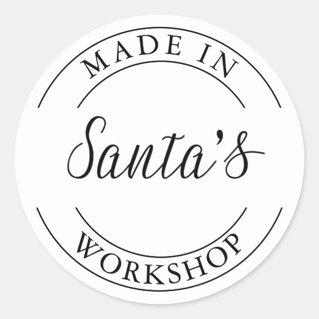 Santa-Workshop | Aufkleber (Vorderseite)