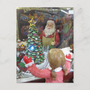 Santa-Workshop Feiertagspostkarte