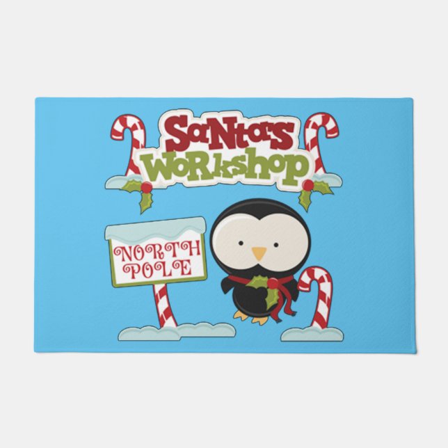 Santa Workshop Pinguin Fußmatte (Vorderseite)