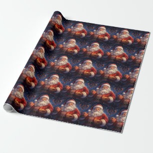 Santa Wrapping Paper Geschenkpapier