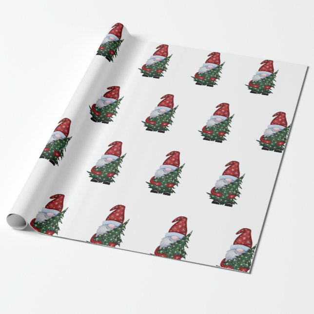 Santa Wrapping Paper Geschenkpapier (Ungerollt)