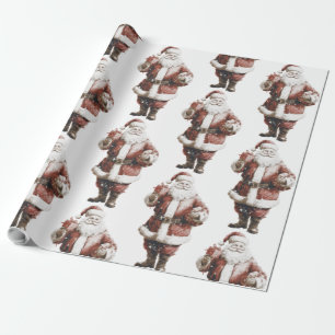 Santa Wrapping Paper Geschenkpapier