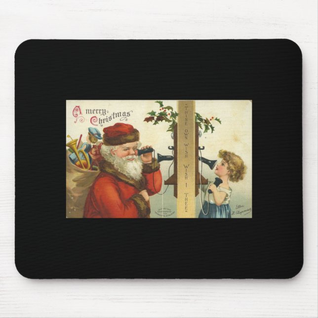 Santa wünschte ich die Maus Pad Mousepad (Vorne)