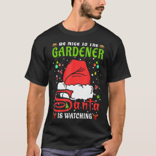 Santa Xmas Pajamas sind nett zu Gärtnern Christm T-Shirt
