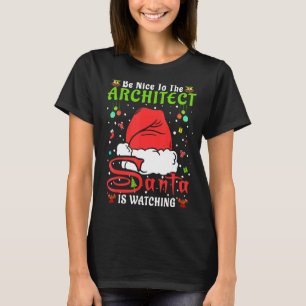 Santa Xmas Pajamas sind nett zum Architekt Christu T-Shirt