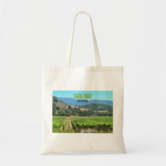 Santa Ynez California Weingarten Vintag Tragetasche (Vorne)