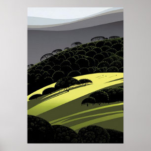 Santa Ynez Foothills - 1975; Vereinigte Staaten  E Poster