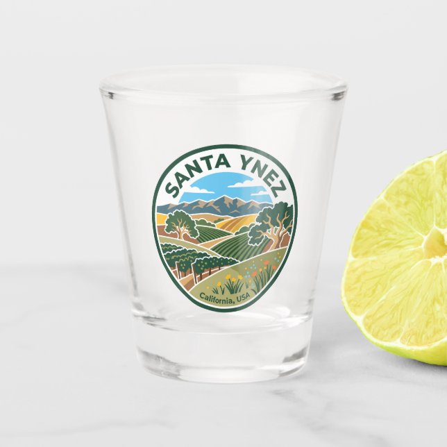 Santa Ynez USA Schnapsglas (Vorderseite)