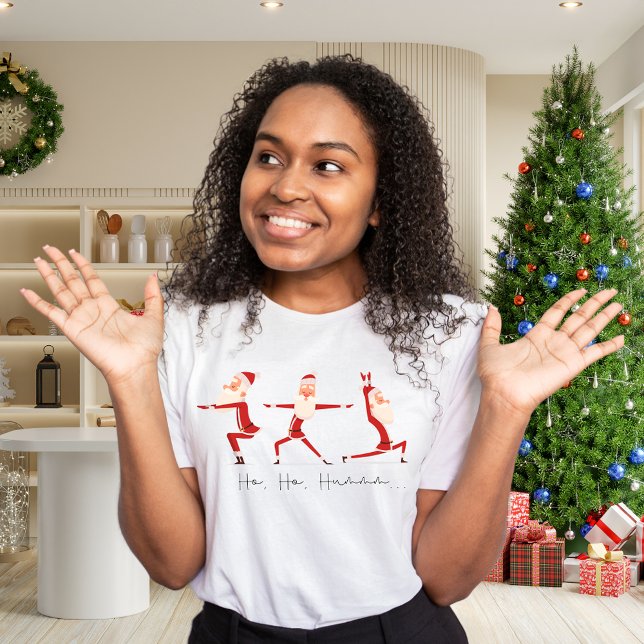 Santa Yoga T-Shirt | Weihnachts-T - Shirt (Von Creator hochgeladen)