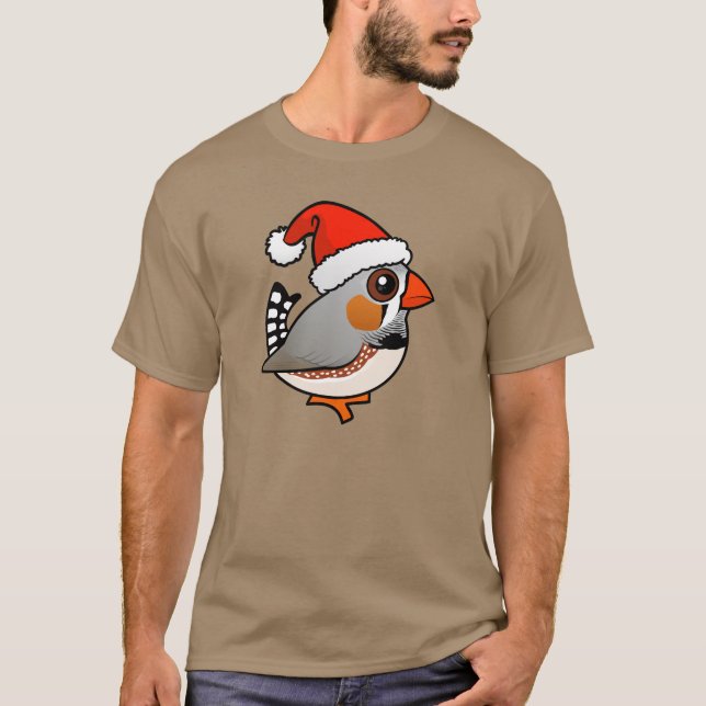 Santa Zebra Finch T-Shirt (Vorderseite)