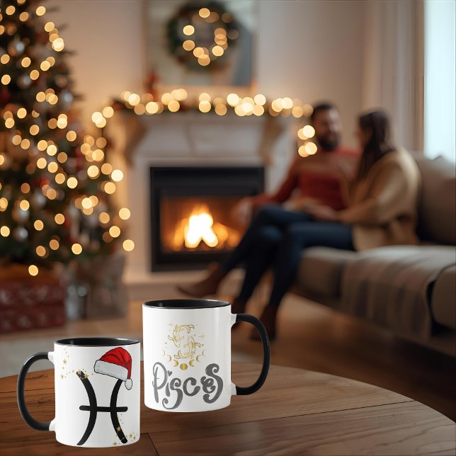 Santa Zodiac Pisces Mug Tasse (Von Creator hochgeladen)