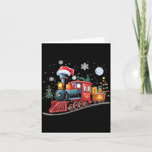 Santa-Zuglichter Weihnachten Fahren Xmas Jungen Ki Karte