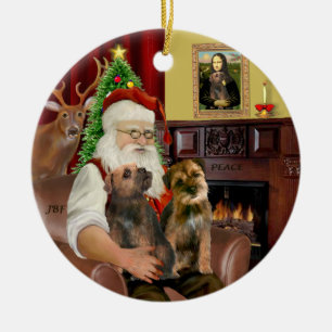 Santa - Zwei Grenzgebiete Keramikornament