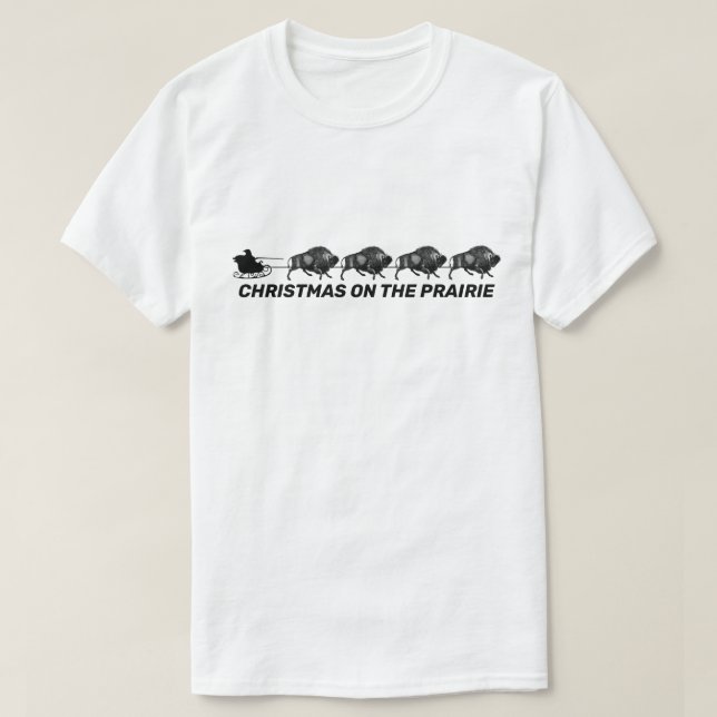 Santa'a Sleigh mit Bison T-Shirt (Design vorne)