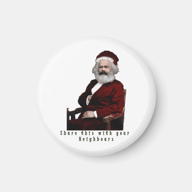 SantaKarl MarXmas Magnet (Vorne)