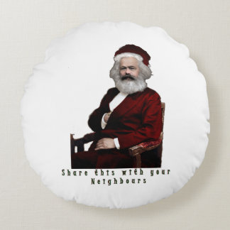 SantaKarl MarXmas Rundes Kissen