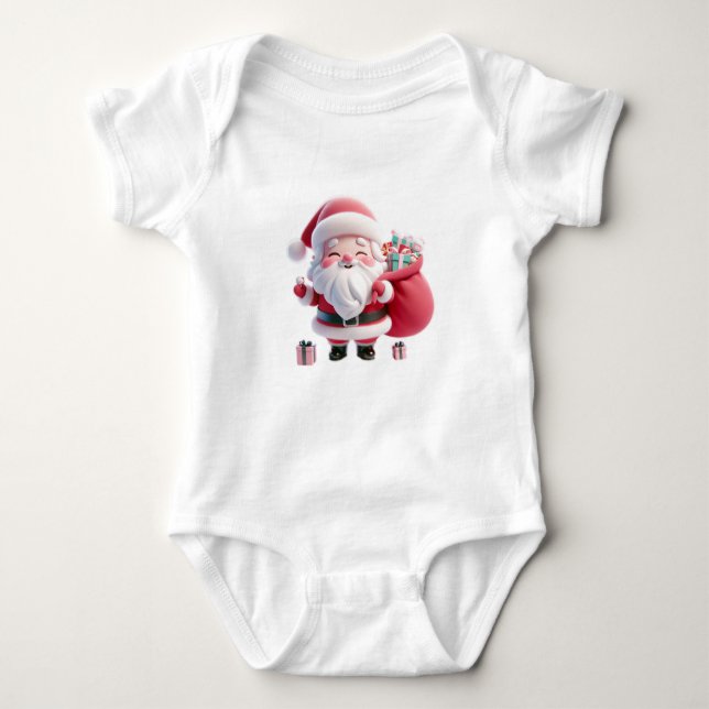 Santaklaus Baby Strampler (Vorderseite)