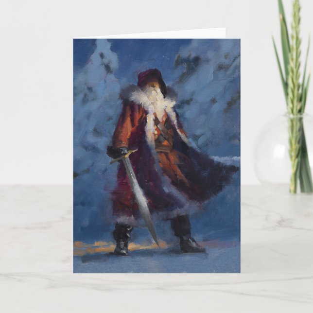 Santaman Feiertagskarte (Vorderseite)