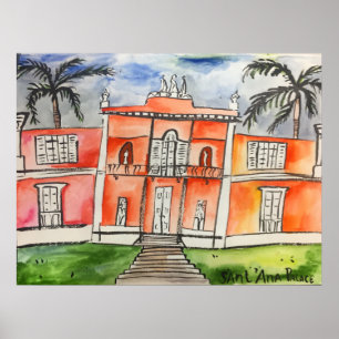 Sant'Ana Palace Azores Ponta Delgalda Poster