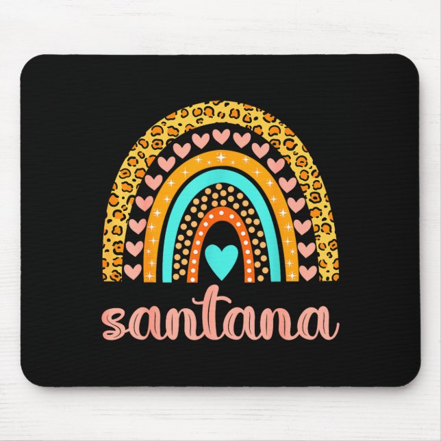 Santana Santana Name Birthday Shirt Gift  Mousepad (Vorne)