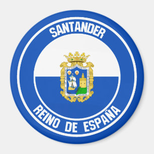 Santander Round Emblem Magnet