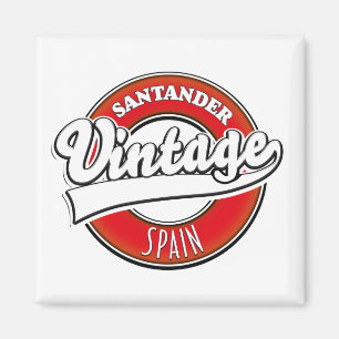 Santander Spanien Vintage-Style-Logo Magnet