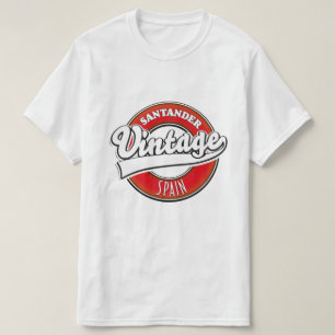 Santander Spanien Vintages Logo T-Shirt