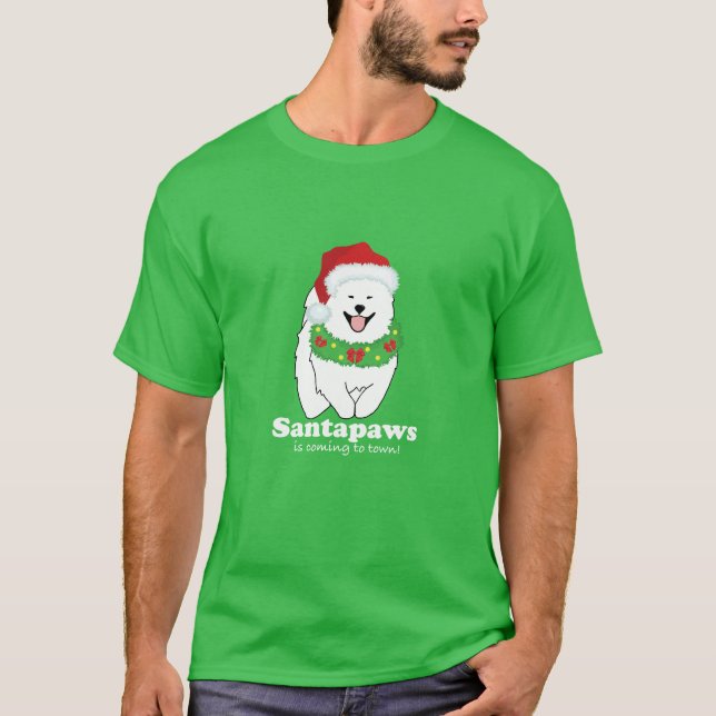 Santapaws kommt in die Stadt GREEN T-Shirt (Vorderseite)