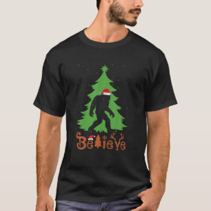 Santaquatch Glaube Bigfoot Weihnachtsfeier Weihnac T-Shirt