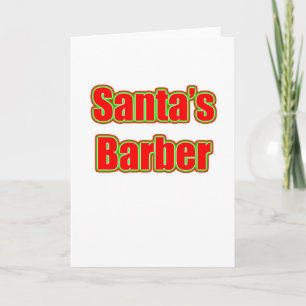 Santa's Barber Feiertagskarte