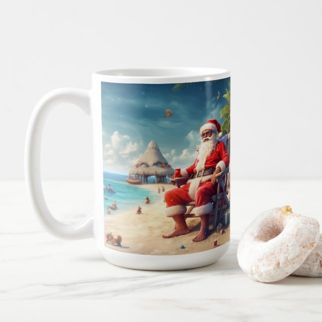 Santas Beach Getaway Kaffeetasse (Mit Donut)