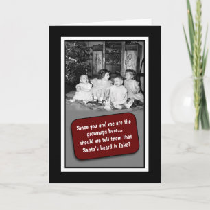 Santa's Beard Christmas Card Feiertagskarte