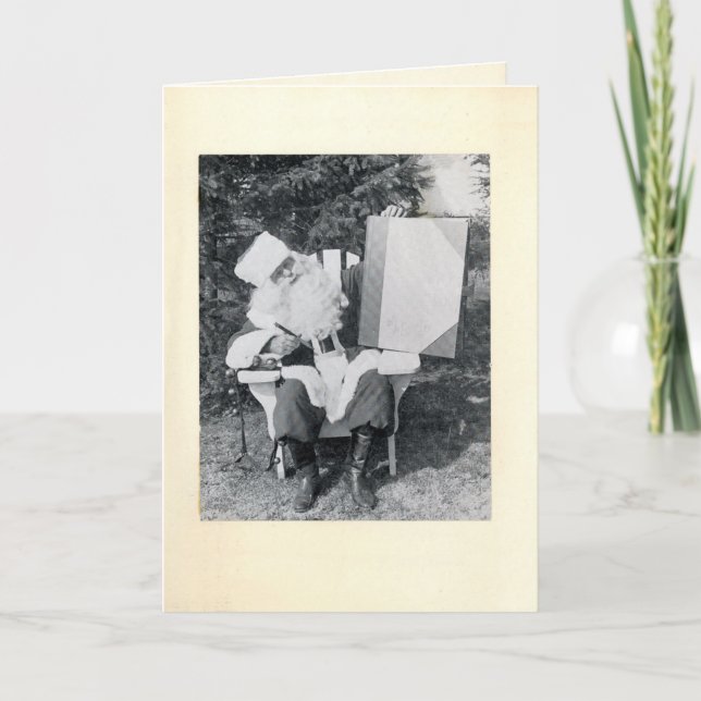 Santa's Big Book Feiertagskarte (Vorderseite)