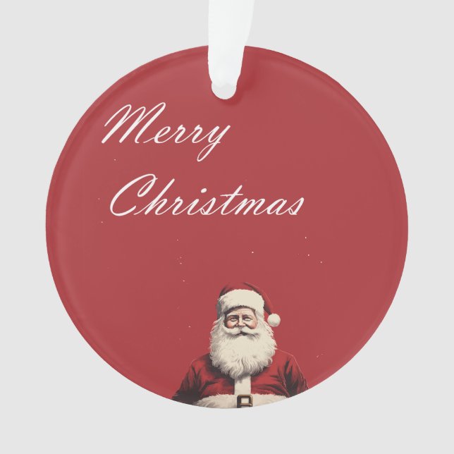 Santa's Cheerful Greetings Ornament (Vorderseite)