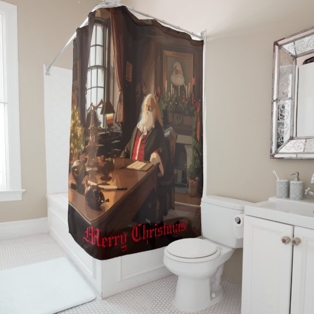 Santa's Cosy Nook Duschvorhang (Beispiel)