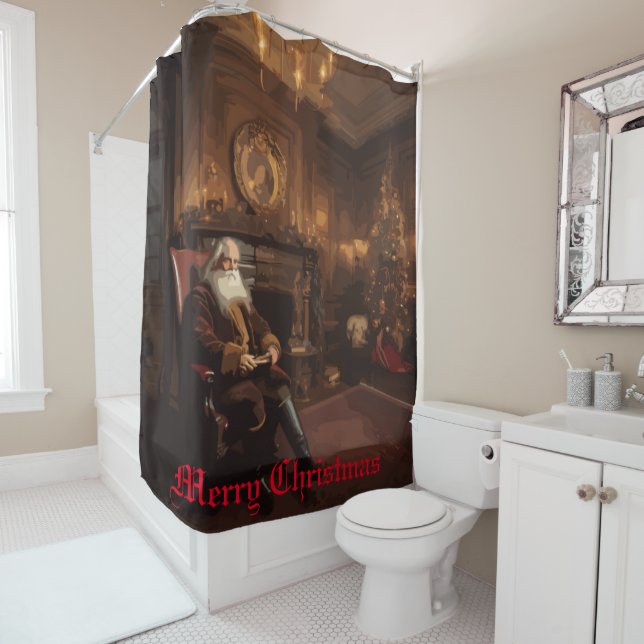 Santa's Cosy Nook Duschvorhang (Beispiel)